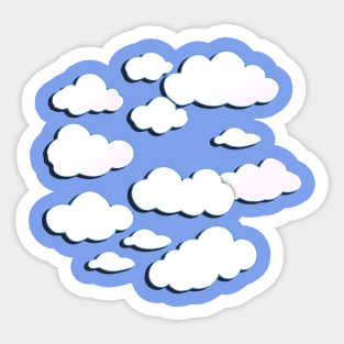 Spring Clouds 3 (MD23KD009b) Sticker